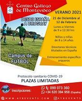 Campus de fútbol - Verán 2020, no Centro Galego de Montevideo