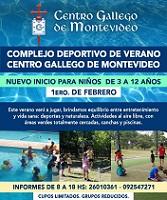 Colonia de verano para niños/as de Febrero de 2021 del Centro Gallego de Montevideo