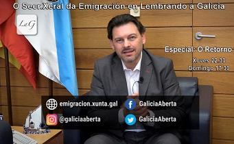 Entrevista al secretario xeral da Emigración en el programa "Lembrando a Galicia" de la TVG