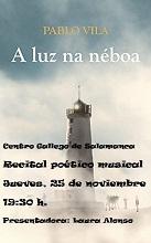 Recital poético-musical "A luz na néboa", en Salamanca