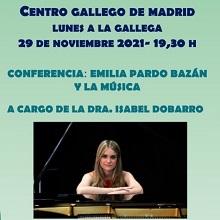 Conferencia "Emilia Pardo Bazán y la música", en Madrid