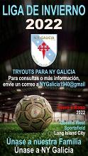 Probas da Liga de inverno para o equipo de fútbol do NY Galicia