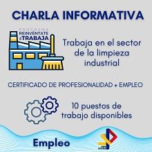 Charla informativa "Traballa no sector da limpeza industrial", da Asociación de Venezolanos en Pontevedra
