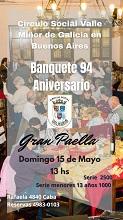 94º Aniversario do Círculo Social Val Miñor de Bos Aires