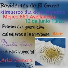 Xantar do Día da Bandeira 2022 en Residentes de O Grove en Bos Aires