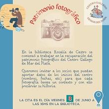 "Recuperando nuestro patrimonio fotográfico", no Centro Gallego de Mar del Plata