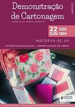 Demostración de artes de cartonaxe, no Centro Galego de Lisboa