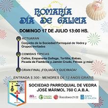 Romaría do Día de Galicia 2022 da Sociedad Parroquial de Vedra en Bos Aires