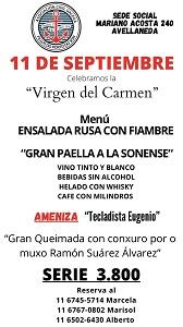 Festa da Virxe do Carme 2022 da A.C.G. Fillos do Porto do Son de Avellaneda 