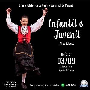 Clases de folclore galego do Centro Espanhol do Paraná