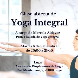 Clase aberta de ioga da Asociación Rioplatenses de Lugo