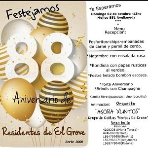 88º Aniversario de Residentes de O Grove en Bos Aires
