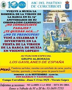 Festa da Virxe da Barca de Muxía 2022, na A.B.C. do Partido de Corcubión en Bos Aires
