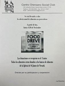 Recollida de alimentos solidaria 2022 no Centro Orensano de Nova Jersey