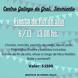 Fiesta Fin de Año 2022 del Centro Gallego de General Sarmiento