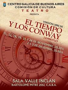 "El tiempo y los Conway", en el Centro Galicia de Buenos Aires