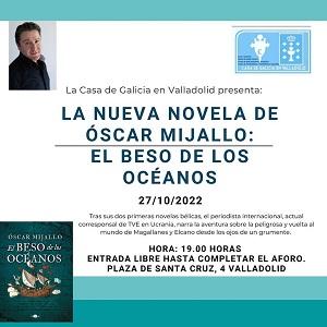 Presentación da novela "El beso de los océanos", de Óscar Mijallo, en Valladolid