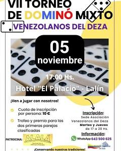 VII Torneo de dominó mixto "Venezolanos del Deza", en Lalín