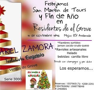Festa de San Martiño de Tours e Fin de Ano 2022, en Residentes de O Grove en Bos Aires