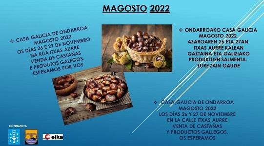Magosto 2022 de la Casa de Galicia de Ondarroa