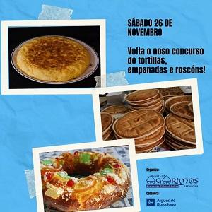 Concurso de tortillas, empanadas y roscones 2022 de la A.C.G. Agarimos de Badalona