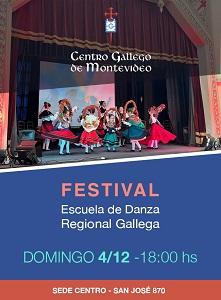 Festival 2022 da Escola de Danza Rexional Galega do Centro Gallego de Montevideo