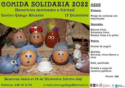 Xantar solidario 2022 do Centro Galego de Alicante