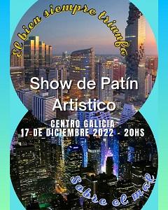 Show de patinaxe artística "El bien siempre triunfa sobre el mal" no Centro Galicia de Bos Aires