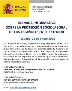 Jornada informativa "La protección sociolaboral de los españoles en el exterior", en Nueva York