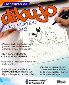 Concurso de dibujo "Día de Castelao 2023" de la Hermandad Gallega de Venezuela