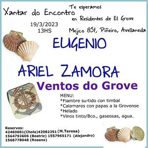 Xantar do Encontro 2023 en Residentes de O Grove en Bos Aires