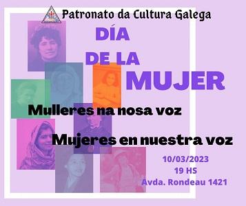 Día Internacional da Muller 2023 no Patronato da Cultura Galega de Montevideo