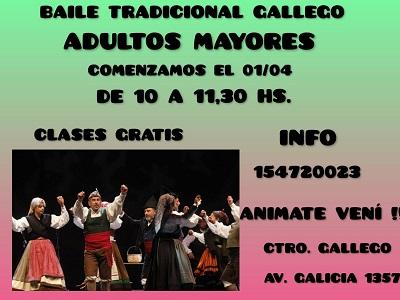Clases de baile tradicional gallego 2023 del Centro Gallego de Santa Fe