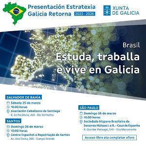 Presentación de la Estrategia Galicia Retorna 2023-2026 en Santos