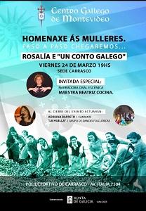 Rosalía e "Un conto galego", no Centro Galego de Montevideo