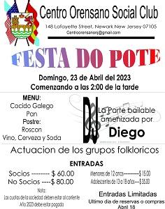 Festa do Pote 2023 do Centro Orensano de Nova Jersey