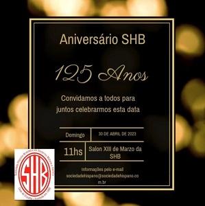 125º Aniversario da Sociedade Hispano Brasileira de Socorros Mútuos e Instrução e Recreio - Casa de Espanha en São Paulo 125º Aniversario da Sociedade Hispano Brasileira de Socorros Mútuos e Instrução e Recreio - Casa de Espanha en São Paulo