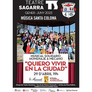 Musical solidario "Quiero vivir en la ciudad", en Santa Coloma de Gramenet