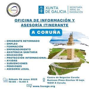 Oficina de información e asesoría itinerante de FEVEGA, na Coruña