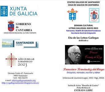 Día das Letras Galegas 2023 en Santander
