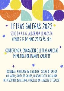 Día das Letras Galegas 2023 en La Llagosta