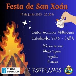 San Xoán 2023 do Centro Arzuano Melidense de Bos Aires San Xoán 2023 do Centro Arzuano Melidense de Bos Aires