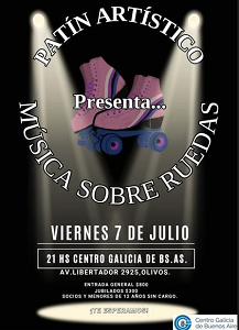 Show de patinaxe artística "Música sobre ruedas" no Centro Galicia de Bos Aires Show de patinaxe artística "Música sobre ruedas" no Centro Galicia de Bos Aires