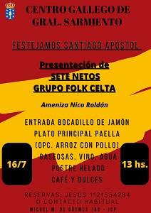 Santiago Apóstolo 2023 do Centro Gallego de General Sarmiento 