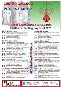 Festas de Santiago Apóstolo 2023 do Centro Galego de Vitoria Festas de Santiago Apóstolo 2023 do Centro Galego de Vitoria