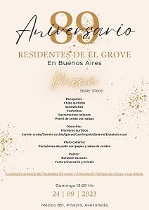 89º Aniversario de Residentes de O Grove en Bos Aires 89º Aniversario de Residentes de O Grove en Bos Aires