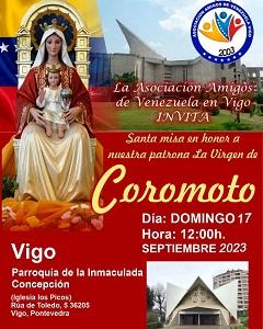 Misa en honor da Virxe de Coromoto 2023, en Vigo