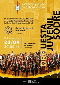 Concierto de la Orquesta Nacional Juvenil de Uruguay - Sodre, en el Centro Gallego de Montevideo