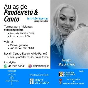 Obradoiro de pandeireta e canto 2023 en Curitiba Obradoiro de pandeireta e canto 2023 en Curitiba