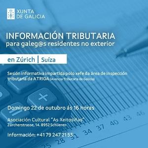 Información tributaria para galegos/as residentes no exterior, en Zürich